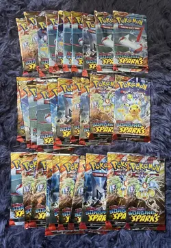 Lot of 30 Pokemon Surging Sparks Booster Packs NEW X30 English 300 Total Cards - Image 1
