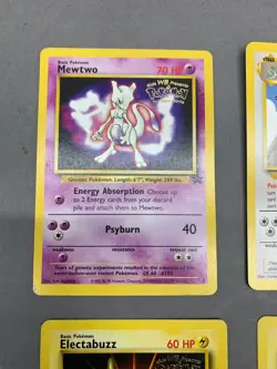 4 Pokemon Cards First Movie Set WB Black Star Promo, See Video - Image 3