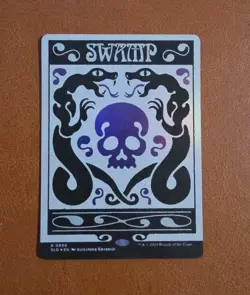 NM FOIL Swamp SLD #890 Secret Lair Bonus Card - Image 1