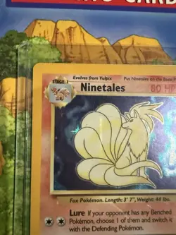 Pokemon 6 Base card lot: Gary, Ninetales, Zapdos ⚡ hitmonchan holos Base Set - Image 2