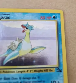 Pokemon Lapras 1st Edition Fossil Set Holo Card 10/62 - Near Mint - Image 3