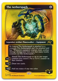 The Aetherspark (First-Place Foil) #496 (NM) Aetherdrift DFT Magic MTG - Image 1