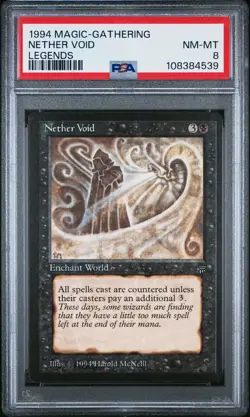 NETHER VOID Legends Rare Reserved List PSA 8 MTG [Nostalgium] - Image 1