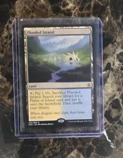 MTG - Flooded Strand Rare Land Khans of Tarkir Regular English - Image 1
