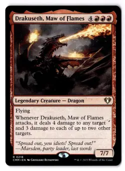 Drakuseth, Maw Of Flames NM* Commander Masters ENGLISH 0218 mtg -UnltdCards - Image 1