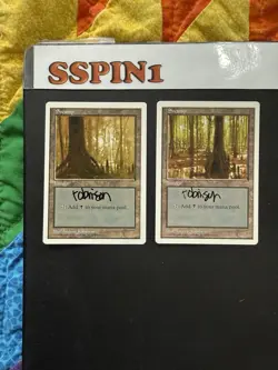 MTG Artist Proof Swamp 5th Edition B and C - Image 1