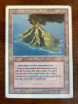 MTG Volcanic Island - Revised MP - Image 1