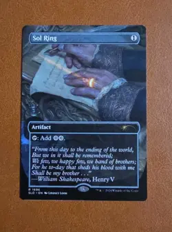 NM Sol Ring SLD #1696 Sheldon's Spellbook Secret Lair (Non-Foil) - Image 1