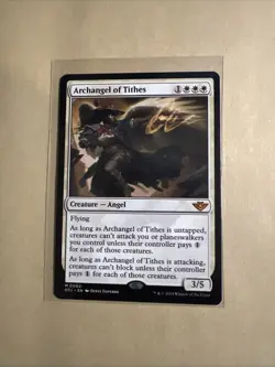 MTG Archangel of Tithes OTJ 0002 M NM Regular - Image 1