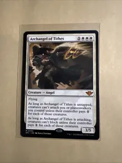 MTG Archangel of Tithes OTJ 0002 M NM Regular - Image 2