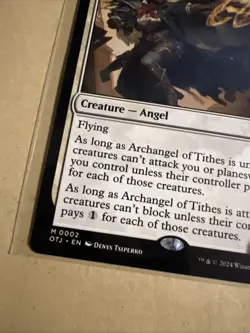 MTG Archangel of Tithes OTJ 0002 M NM Regular - Image 3