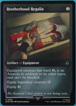 Brotherhood Regalia (ETCHED) FOIL Assassin's Creed NM Etched (513816) ABUGames - Image 1