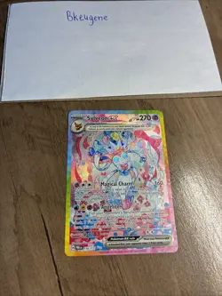 Pokemon Prismatic Evolutions Sylveon EX 156/131 SIR Special Illustration Rare NM - Image 1
