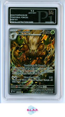 SHIFTRY TENGULIST 2024 POKEMON DE TEMPORAL FORC3S #163 ILLUSTRATION RARE PI 9.5 - Image 1
