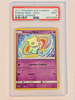 Shining Mew 40/73 PSA 9 Shining Legends 2017 Pokemon TCG Holo Rare Mint - Image 1