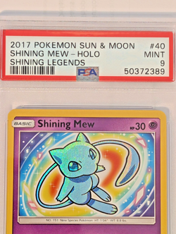 Shining Mew 40/73 PSA 9 Shining Legends 2017 Pokemon TCG Holo Rare Mint - Image 3
