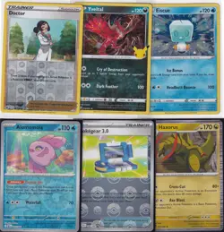 LOT 6 Pokemon TCG Holos + Reverse Foil ** PACK FRESH CLEAN ** HOLO FOILS - 9 - Image 1