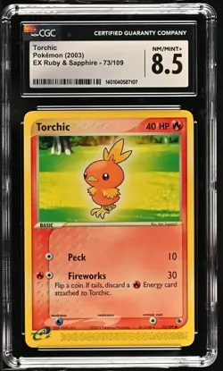 CGC 8.5 TORCHIC 73 EX RUBY & SAPPHIRE POKEMON - Image 1