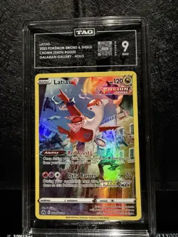 Pokemon Latias GG20/GG70 Crown Zenith Galarian Gallery Ultra Rare Holo TAG 9 - Image 1