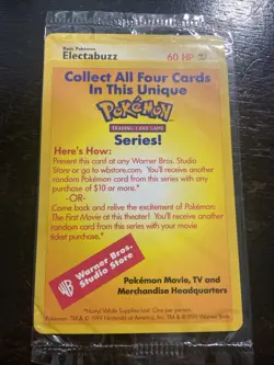 Pokemon The First Movie DRAGONITE ELECTABUZZ PIKACHU Promo 1999 3 Sealed Packs - Image 4