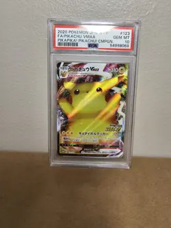 Pikachu VMAX 123/S-P - Pokemon TCG PIKAPIKA! PIKACHU! Campaign GEM MT PSA 10 - Image 1