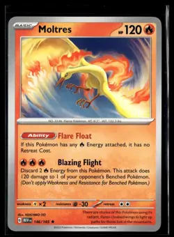 2023 Pokemon Scarlet & Violet - 151 Non Holo (Deck Exclusive), Moltres #146/165 - Image 1