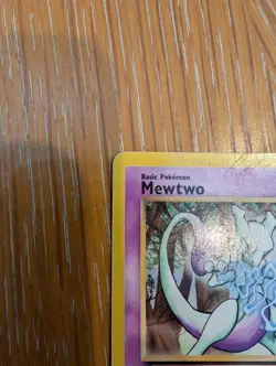 Pokemon Mewtwo Black Star Promo 12 WOTC Christopher Rush - HP - Image 2