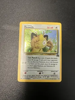 Meowth 10/53 Wotc Black Star Promo Holo Pokemon 1999 - Image 1
