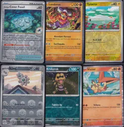 LOT 6 Pokemon TCG Holos + Reverse Foil ** PACK FRESH CLEAN ** HOLO FOILS - 7 - Image 1