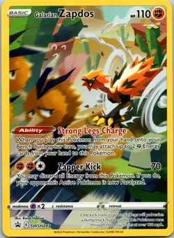Galarian Zapdos SWSH283 Holo P Sword & Shield Promo Pokemon NM - Image 1