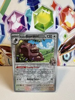 Arven’s Greedent 159/182 Reverse Holo - Pokemon Destined Rivals Holo Rare NM - Image 1