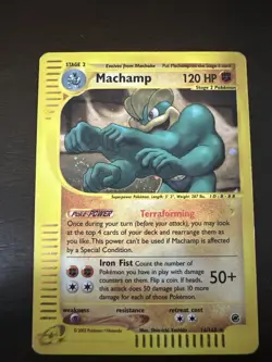 Pokemon TCG Machamp Holo Rare 1st Edition 16/165 - Image 1