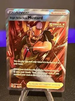 Pokemon TCG Single Strike Style Mustard 163/163 Battle Styles Ultra Rare - Image 1