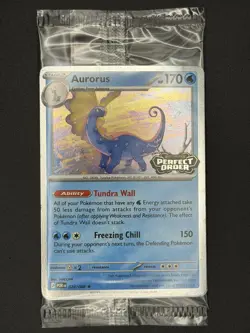 2x Aurorus 024/088 - Cosmo Holo - Pokemon Perfect Order Stamped Promo SEALED - Image 2