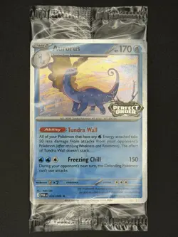 2x Aurorus 024/088 - Cosmo Holo - Pokemon Perfect Order Stamped Promo SEALED - Image 3
