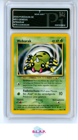 WEBARAK 2000 POKEMON DE SPINARAK NEO GENESIS #75 COMMON PI 7 - Image 1