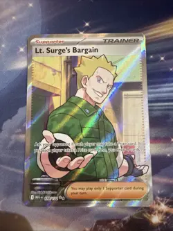 Lt. Surge's Bargain - 170/132 - Ultra Rare Mega Evolution Pokemon TCG NM - Image 1