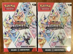 Pokemon Prismatic Evolutions Booster Bundle Scarlet & Violet Sealed Lot of 2 - Image 1
