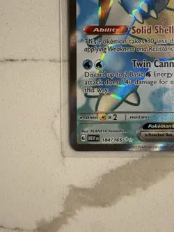 Pokemon SV151 Scarlet & Violet Blastoise EX 184/165 Ultra Rare Holo - Image 2