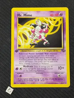 Mr. Mime 22/64 - Jungle 1st Edition Rare Pokemon TCG NM - Image 1