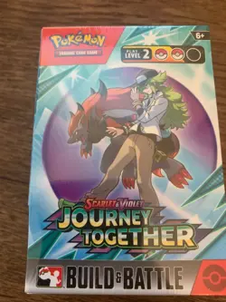 Factory Sealed Pokemon Journey Together Build and Battle Box SV09 4 Packs Promo - Image 2