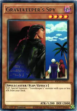 Yugioh Gravekeeper's Spy KICO-EN031 Rare 1st Edition MP/HP - Image 1