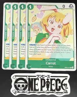 4x One Piece EB02-013 C Carrot - English - Regular - Play Set - TCG - NM/M - Image 1