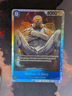 Monkey D Garp OP12-056 Super Rare One Piece Card Game TCG - Image 1