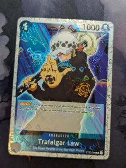 One Piece Card Game TCG - Trafalgar Law ST03-008 - Flag Foil PRB01 English - Image 1