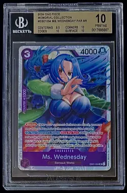 BGS 10 One Piece EB01-034 SR Ms. Wednesday - English - Memorial Collection - Image 1