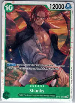 Shanks OP13-028 SR Carrying On His Will - One Piece Card - NM - Image 1