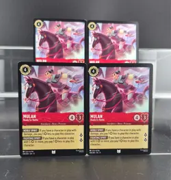 Disney Lorcana Mulan - Ready for Battle 108/204 Winterspell Uncommon 4 Cards - Image 1