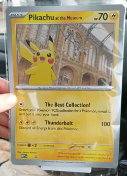 Pokemon TCG Promo Oversized Card - Pikachu at the Museum (Sealed) - Image 1