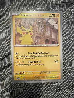 Pokemon TCG Pikachu At The Museum Jumbo Promo Sealed Card - Image 1